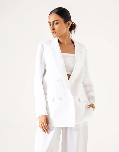 TAILORED OVERSIZED PANAMA BLAZER